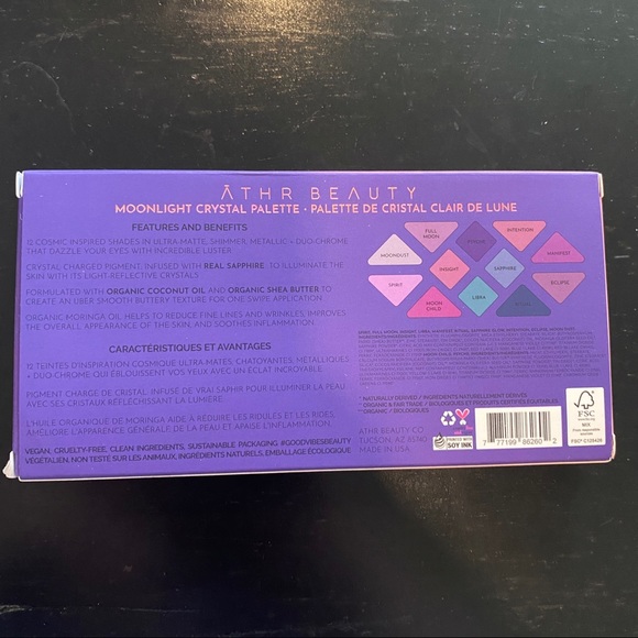 NEVER OPENED ATHR Beauty Moonlight Crystal Eyeshadow Palette NEW - Picture 5 of 7
